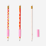 HB grip pencils with unicorn print - 3 pcs