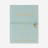 Flying Tiger Copenhagen bedtime journal for English, showing a closed office journal with a colorful cover and simple design.