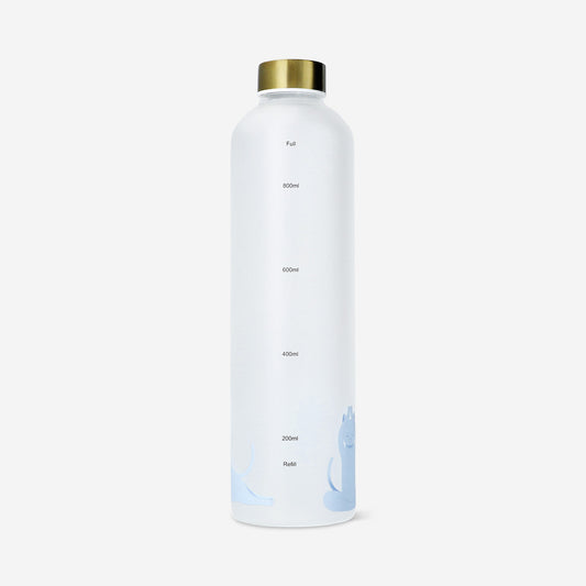 Drinking bottle with frosted glass - 1 L