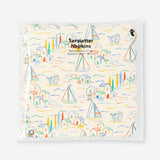 Napkins with scalloped edge and summerhouse print - 16 pcs