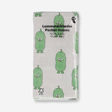 Flying Tiger Copenhagen pocket tissues with pickle print, 10-pack, compact personal care tissues for on-the-go use