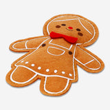 Felt gingerbread girl hanging ornament in home decor, featuring a cute, festive design with colorful details from Flying Tiger Copenhagen.