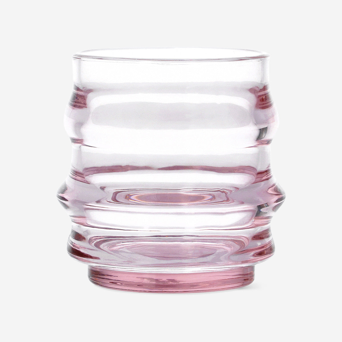 Pink drinking glass - 200 ml