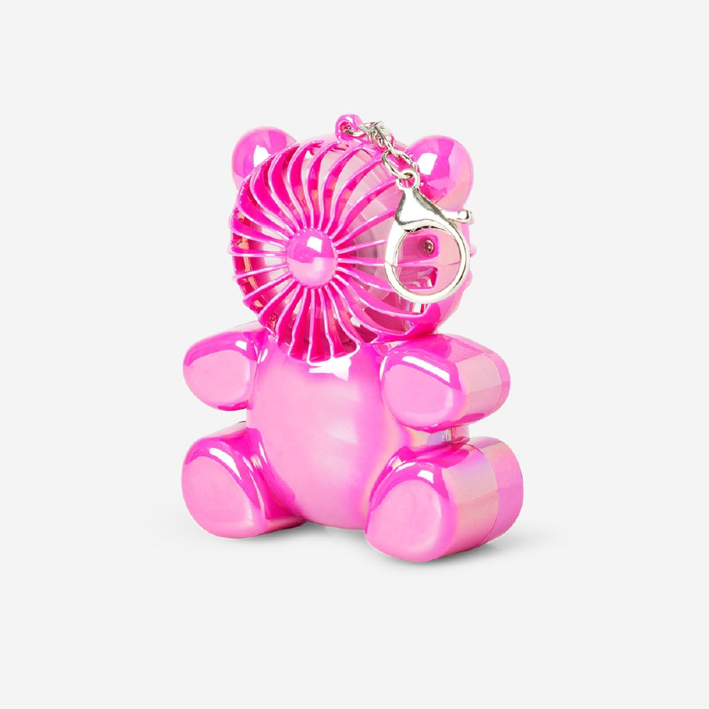 Flying Tiger Copenhagen gummy bear handheld fan with key ring, compact gadget for cooling and fun accessories