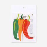 Set of 16 colorful chili-themed paper napkins for parties by Flying Tiger Copenhagen, featuring vibrant chili pepper designs.
