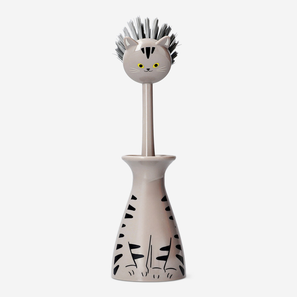 Afwasborstel kat met steel