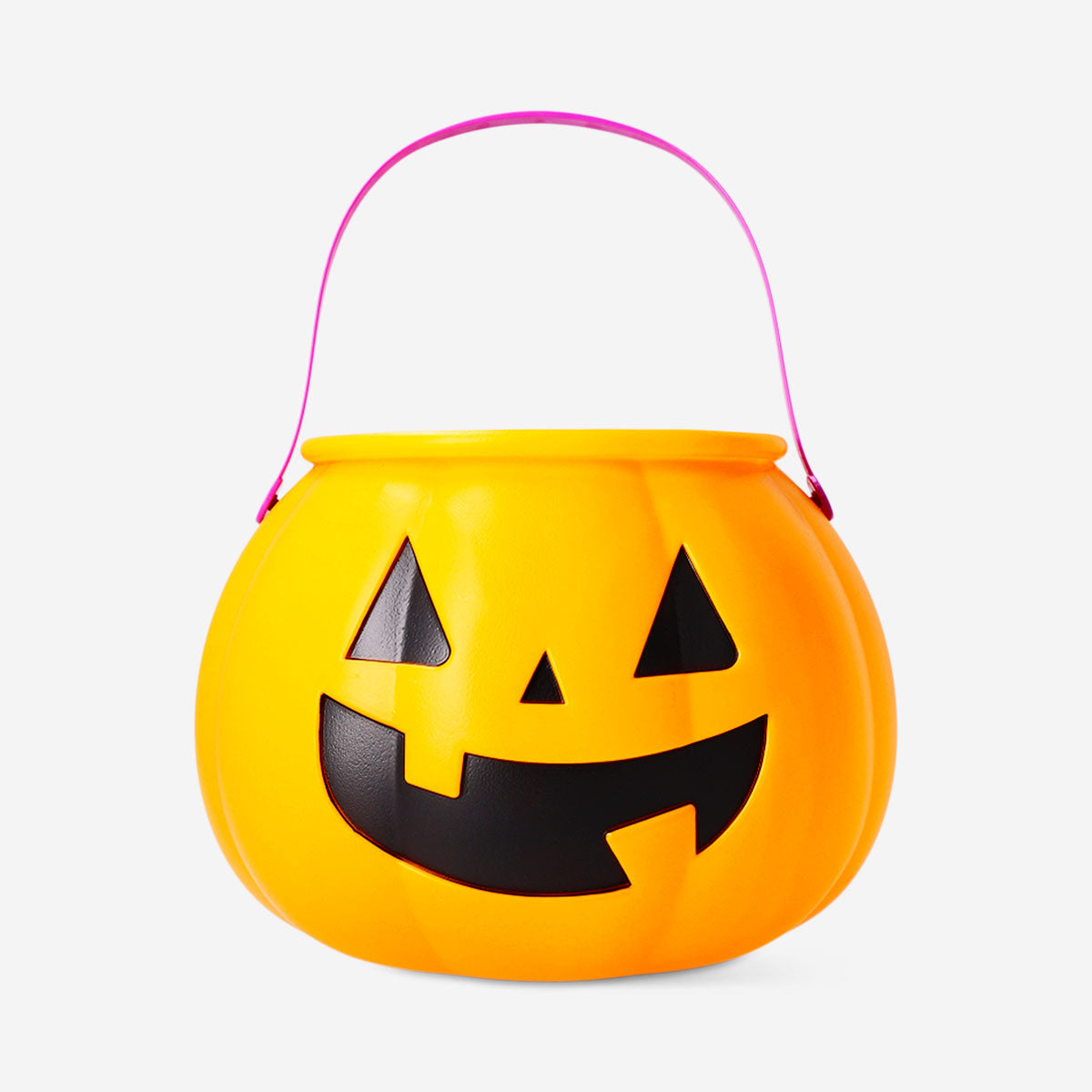 Flying Tiger Copenhagen pumpkin Trick or Treat bucket for Halloween party, featuring a festive orange pumpkin design.
