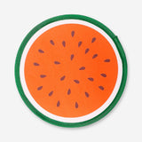 Foldable watermelon print textile fan by Flying Tiger Copenhagen, featuring a colorful, lightweight design perfect for summer use.