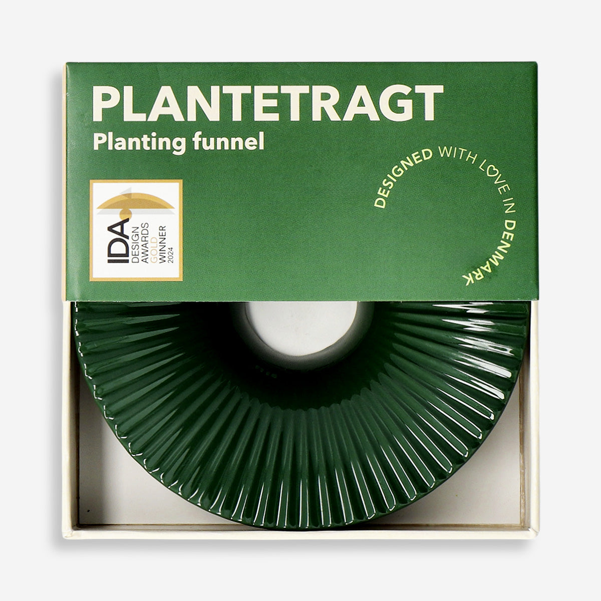 Terracotta avocado planting funnel