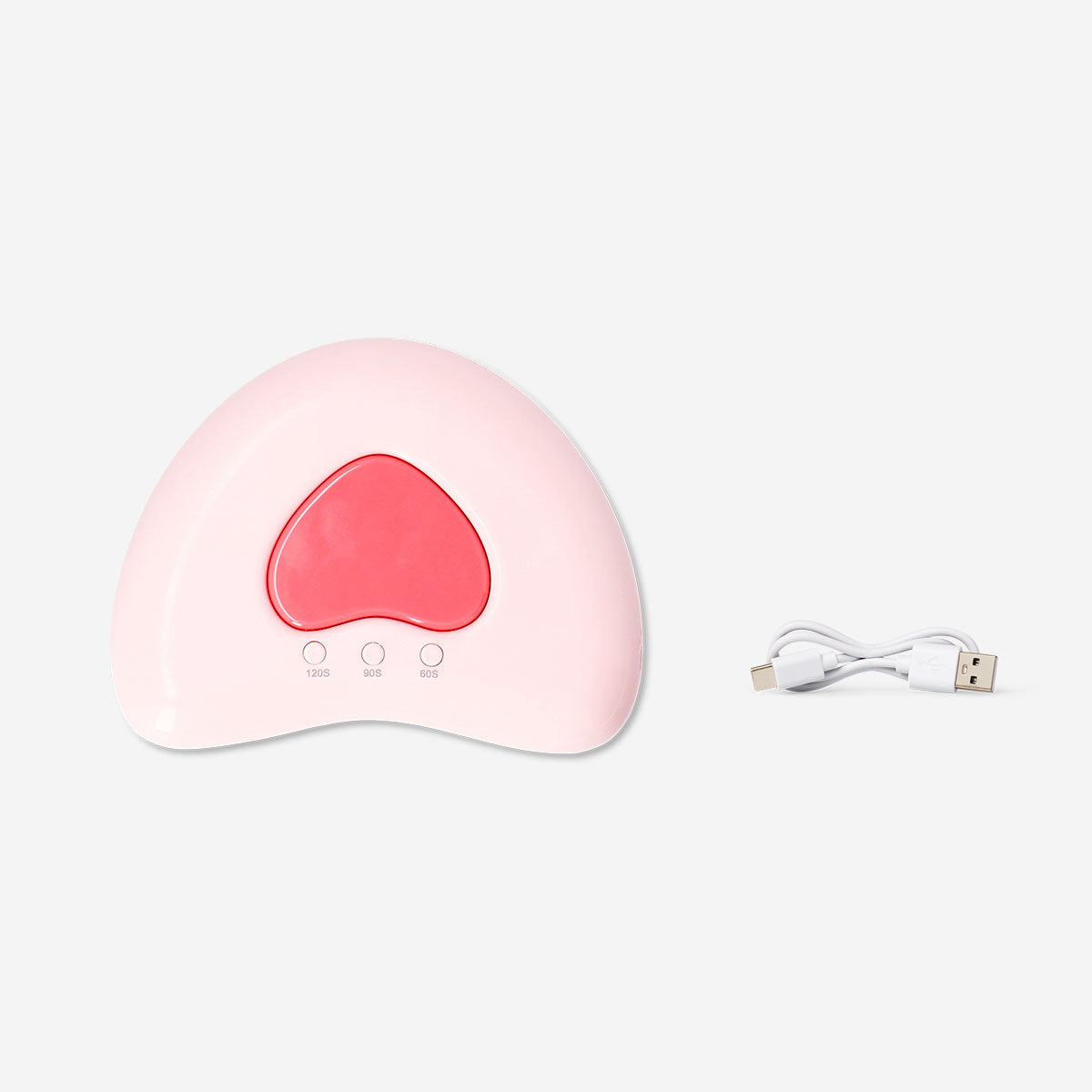 Flying Tiger Copenhagen Heart UV nail lamp for gel polish, personal care device with heart-shaped design for at-home manicures.