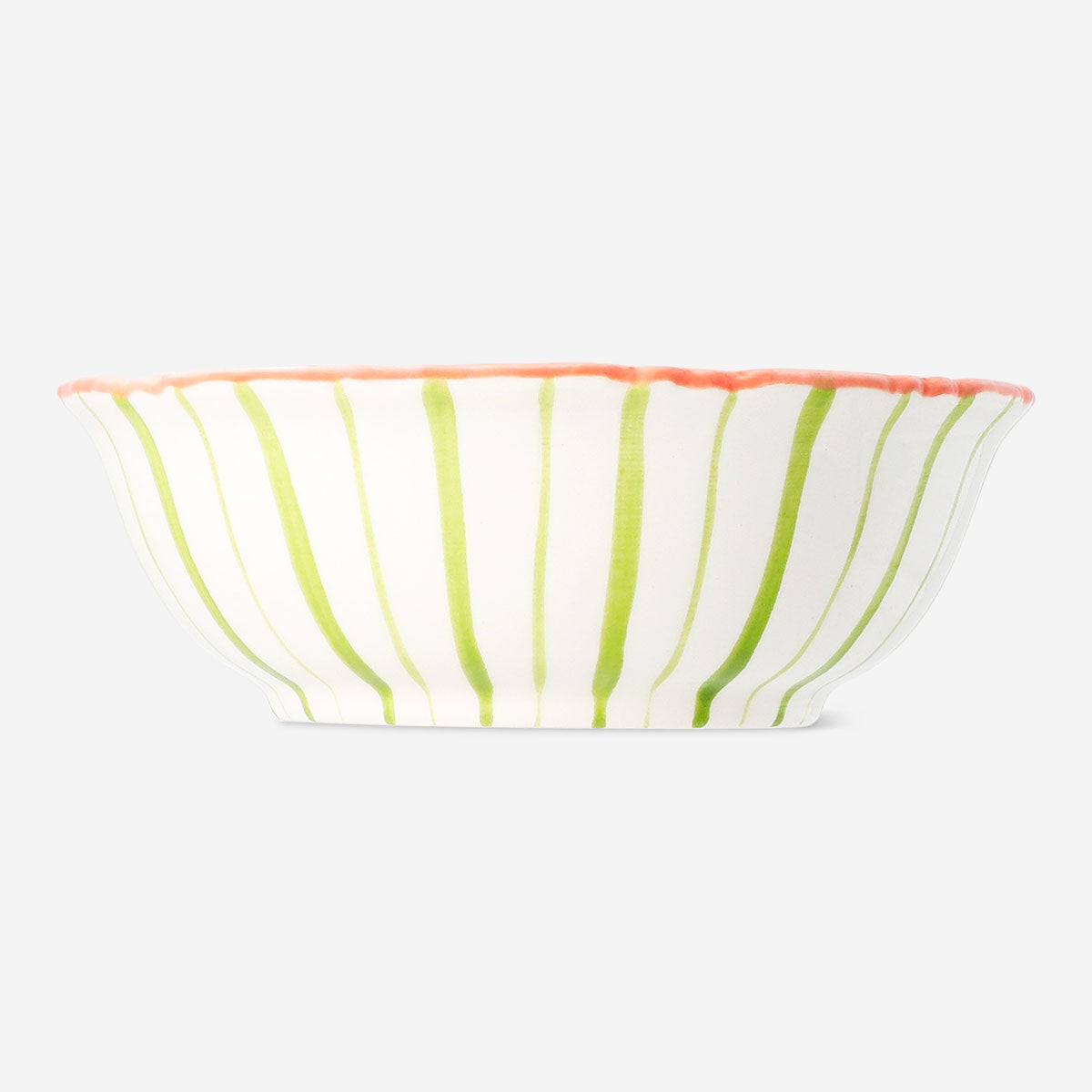 Ceramic kitchen bowl with hand-painted flower design, 12 cm, by Flying Tiger Copenhagen, showcasing colorful floral artwork.