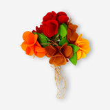 Colorful felt flower garland from Flying Tiger Copenhagen, 200 cm long, perfect for party decor with vibrant, handmade flower designs.