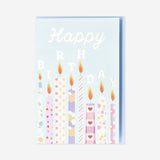 Birthday card with candles