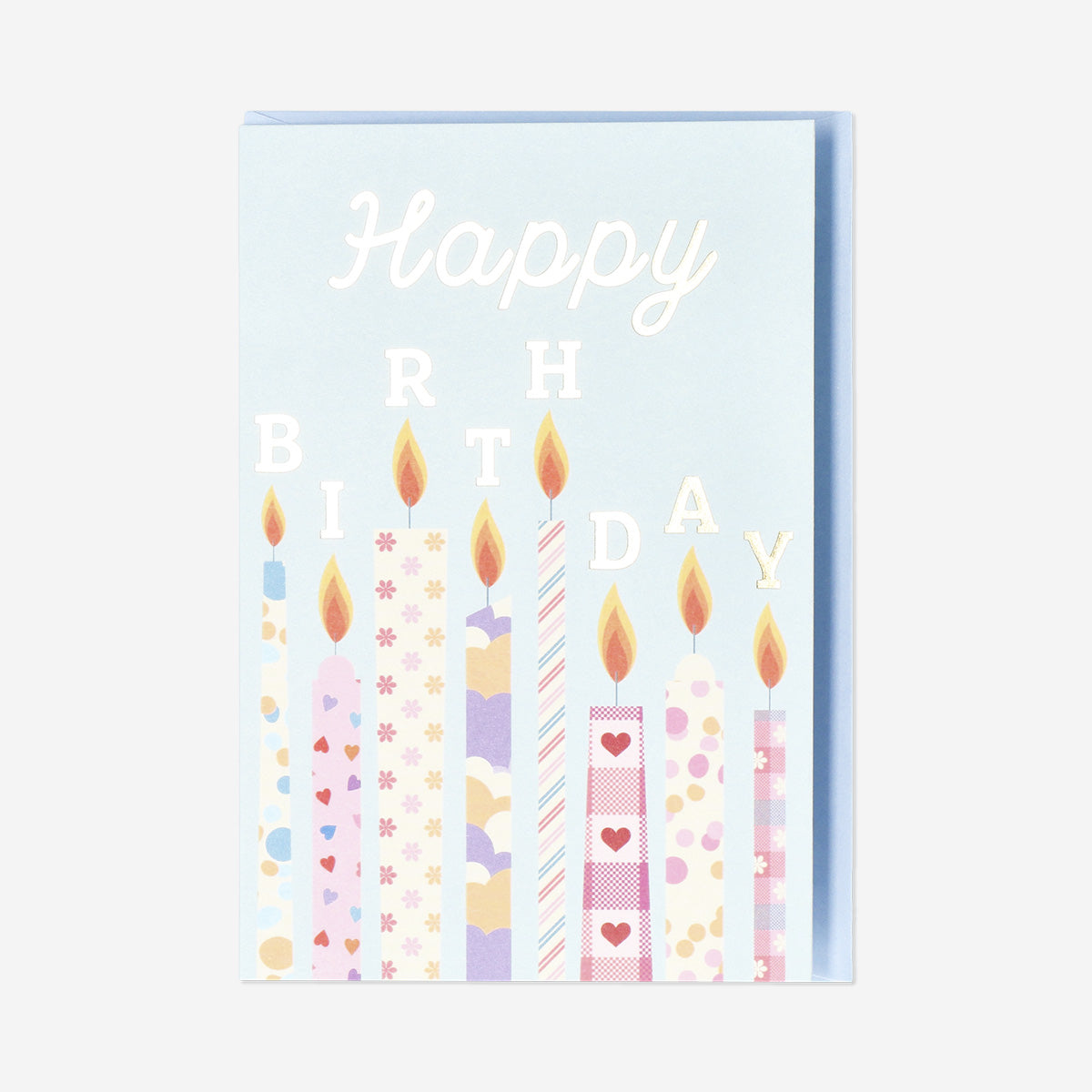 Birthday card with candles