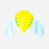 Yellow Flying Tiger Copenhagen swimming fish toy with vibrant fins and playful design, perfect for bath or pool play.