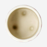 Flowerpot with pink stripes - 9 cm