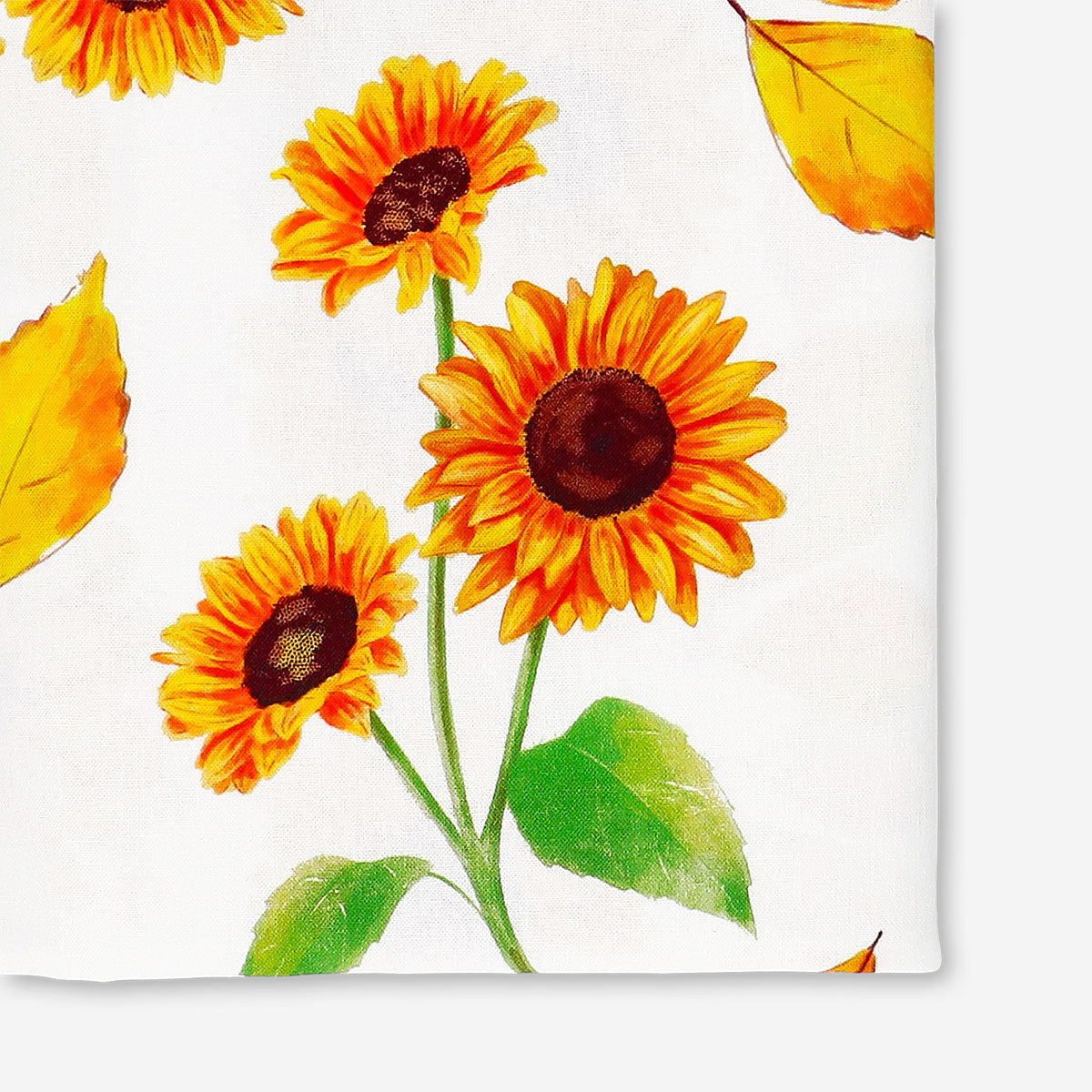 Sunflower print tablecloth from Flying Tiger Copenhagen, 220x140 cm, featuring a bright floral design for home décor.