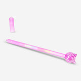 Multi-colored gel pen with purple cat topper, ideal for office use, by Flying Tiger Copenhagen, featuring vibrant ink colors.
