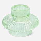 2 i 1 grøn lysestage