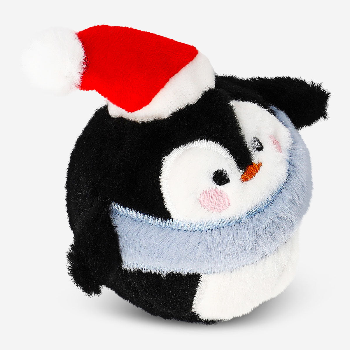Flying Tiger Copenhagen plush penguin ball toy with soft fabric and cute penguin design, perfect for cuddling and play.