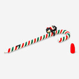 Flying Tiger Copenhagen candy cane ballpoint pen with penguin decoration, perfect for office use and festive writing.