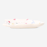Rectangular kitchen cat tray with embossed Christmas lights design, 22 cm, by Flying Tiger Copenhagen.