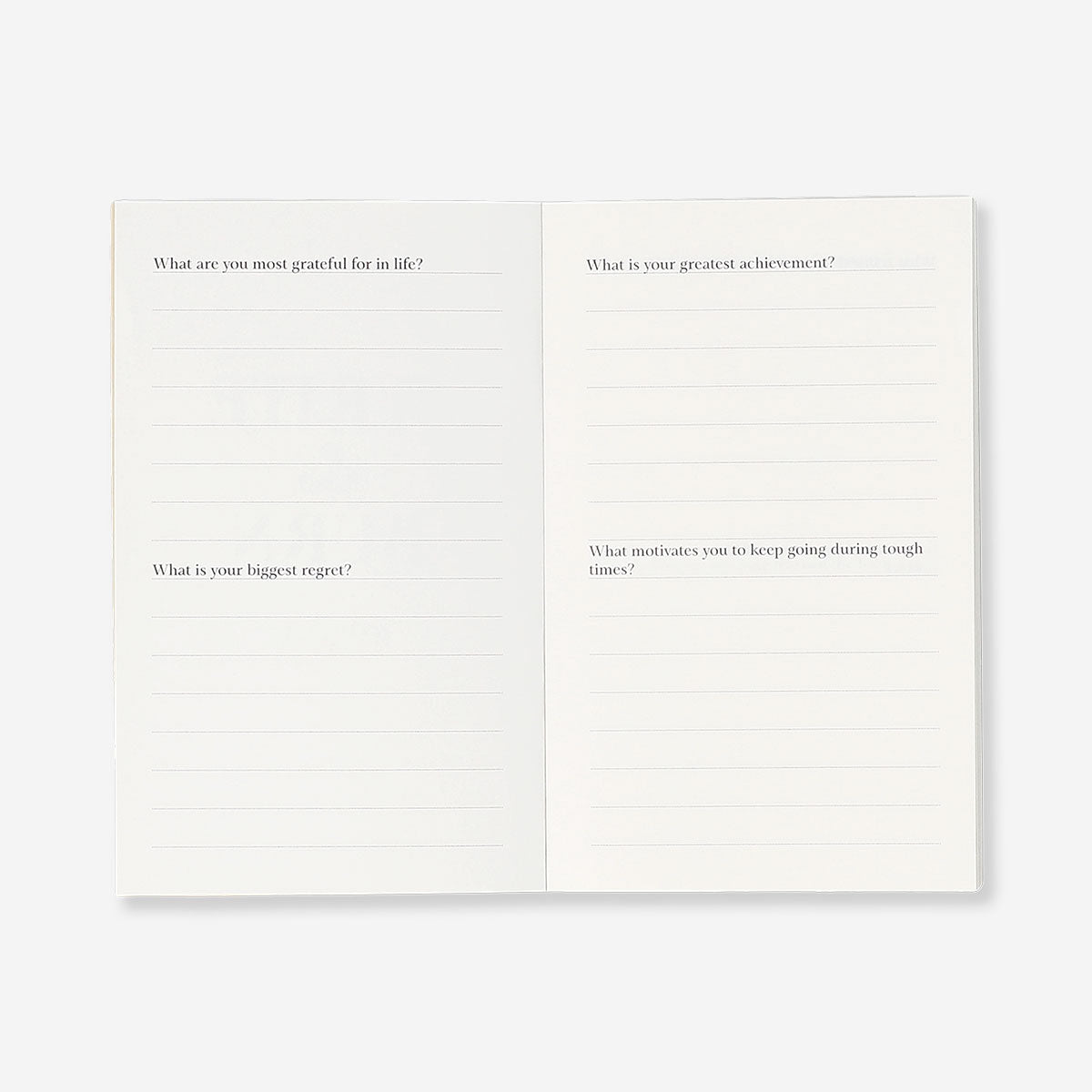 Write-and-burn office journal by Flying Tiger Copenhagen with blank pages and simple cover design for note-taking and creative writing.