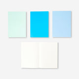 B5 solid colour notebooks - 4 pcs