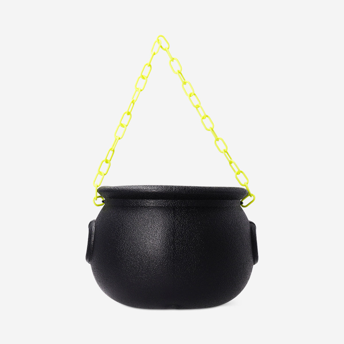 Flying Tiger Copenhagen witch's cauldron trick or treat basket for Halloween party, featuring a spooky black cauldron design.