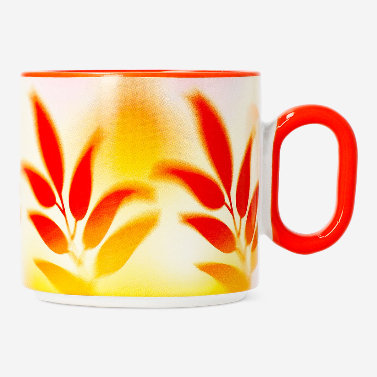 Flying Tiger Copenhagen summer print mug, 313 ml, ceramic kitchen mug with vibrant summer-themed design.
