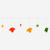 Felt garland with autumn leaves, 300 cm long, decorative party banner by Flying Tiger Copenhagen, ideal for fall celebrations