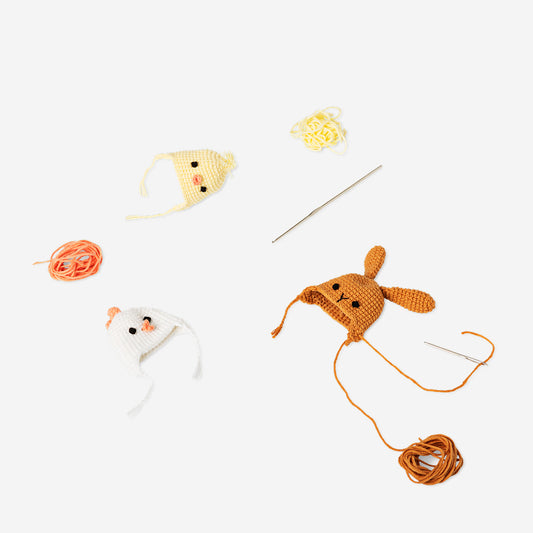 DIY gehaakte hoedjes voor paaseieren