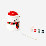 DIY polar bear mug by Flying Tiger Copenhagen, 400 ml ceramic mug featuring a polar bear design, ideal for hobby and gift use.