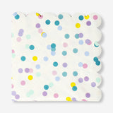 Confetti napkins with scalloped edges - 16 pcs