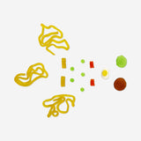 Caramelle di pasta istantanea in scatola da asporto