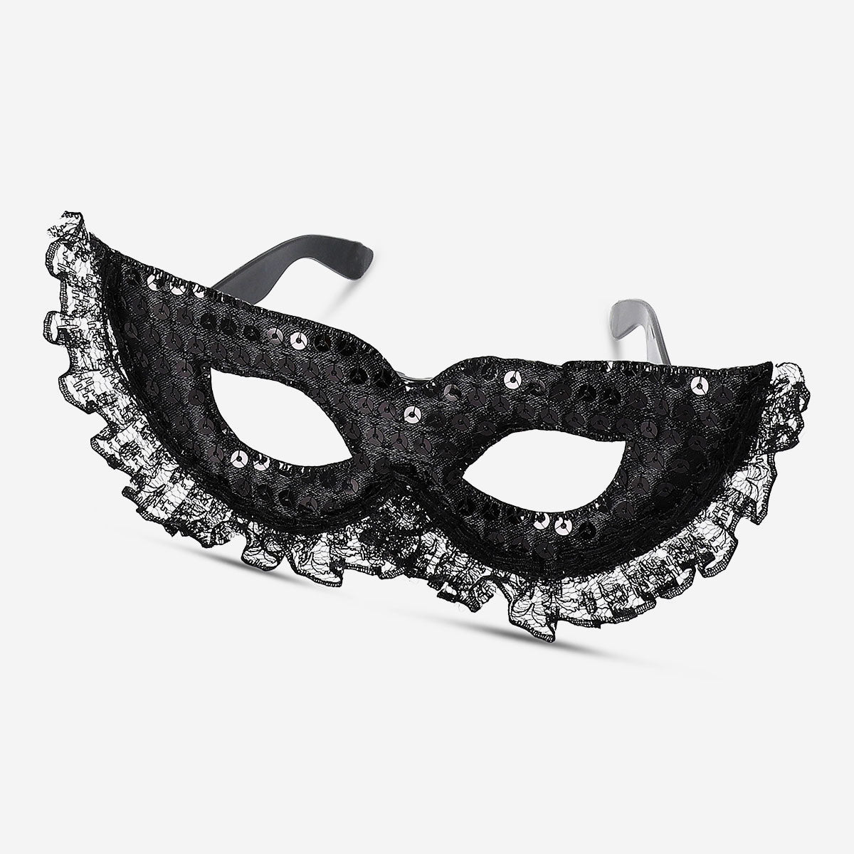 Black lace party glasses for adults from Flying Tiger Copenhagen, featuring intricate lace design perfect for festive celebrations.
