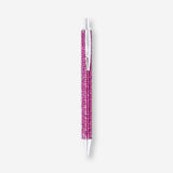 Pink bedazzled ballpoint pen from Flying Tiger Copenhagen, featuring a RuPaul's Drag Race collaboration, for stylish office use.