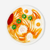 Flying Tiger Copenhagen ramen bowl with a matching chopstick holder, designed for convenient and stylish Asian cuisine presentation.