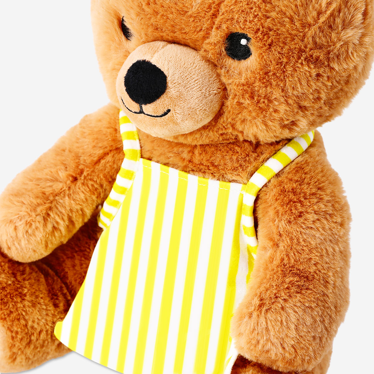 Flying Tiger Copenhagen plush bear toy dressed as a chef with a chef hat and apron, soft and cuddly for children.