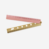 Rose foldable metal ruler