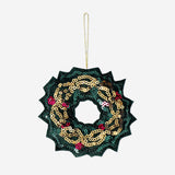 Hanging ornament - Wreath with sequins