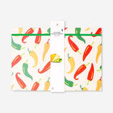 A4 office document organiser with chili print by Flying Tiger Copenhagen, designed for storing papers neatly.