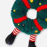 Flying Tiger Copenhagen plush Christmas wreath toy, soft and festive holiday decoration for children or holiday decor.