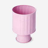 Korotettu sininen metallinen kasviruukku - 12 cm