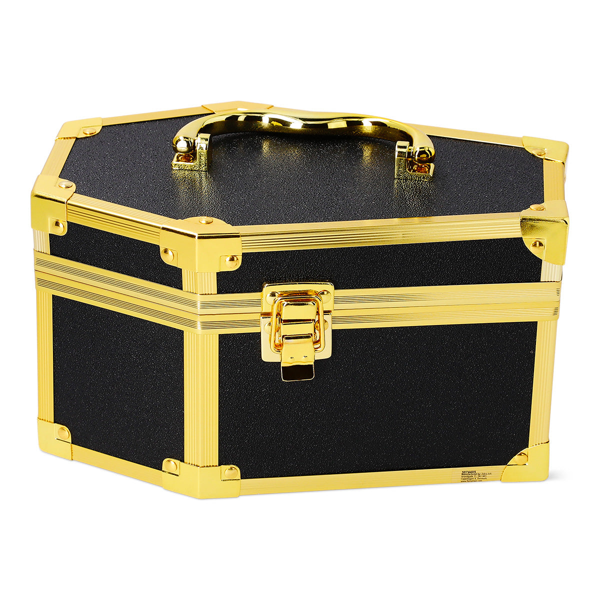 Flying Tiger Copenhagen coffin beauty case with divider for personal care, featuring organized compartments and sleek design.