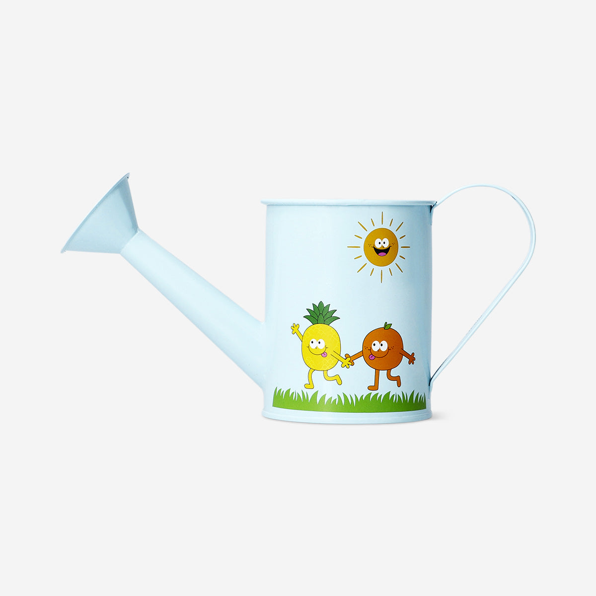 Regadera metálica azul