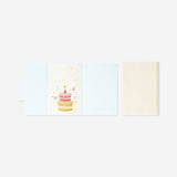 Birthday card with dots and candles