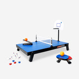 Flying Tiger Copenhagen 4-in-1 arcade game table featuring multiple classic game options for indoor entertainment.