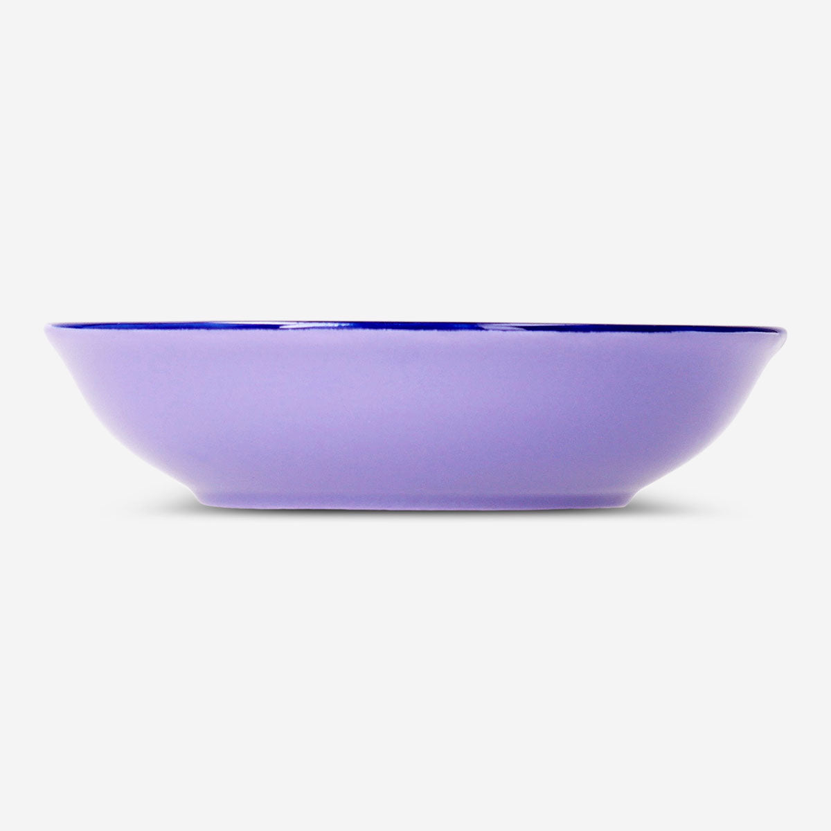Bol bas en céramique à motif floral - 14 cm