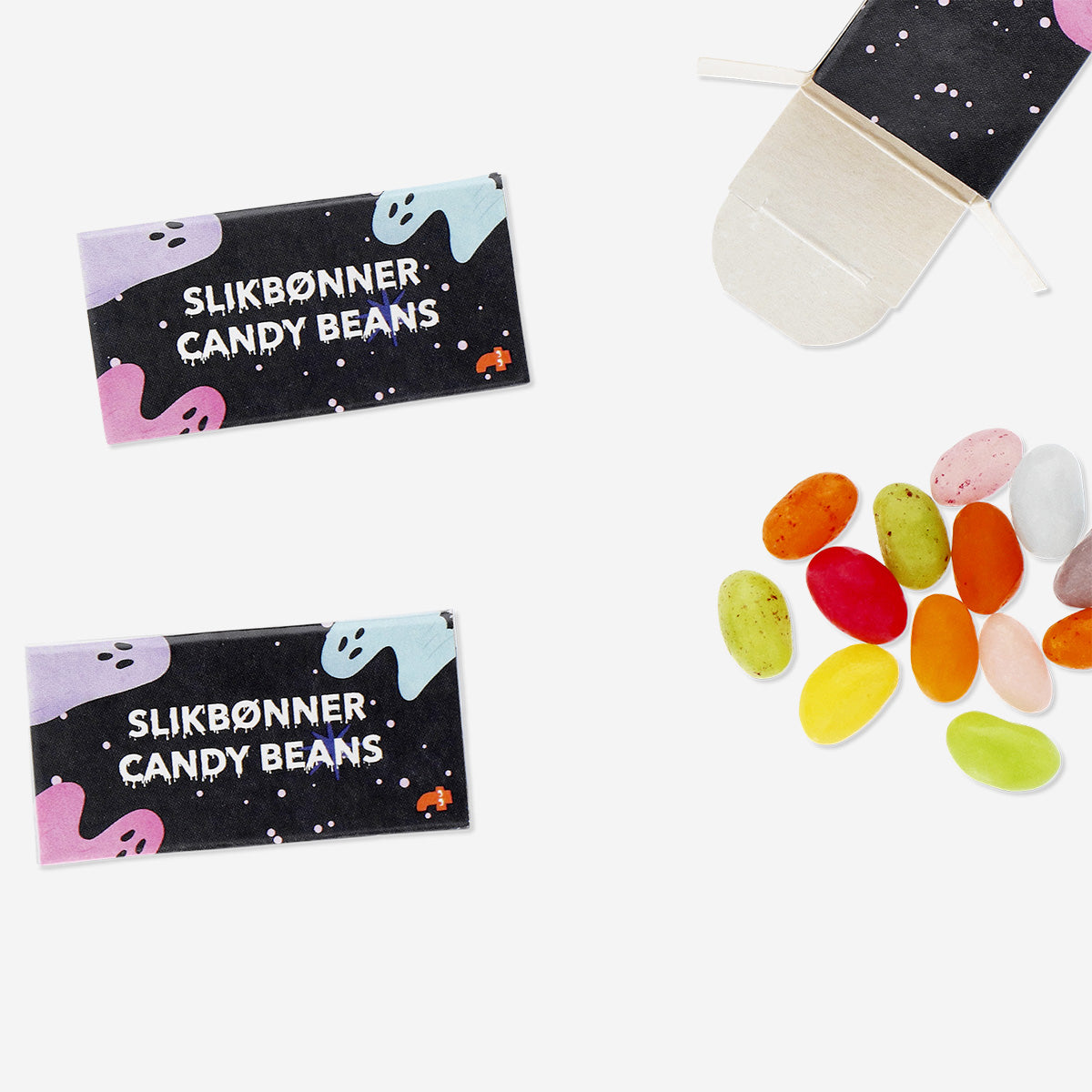 Halloween jelly bean boxes - Fruit flavours
